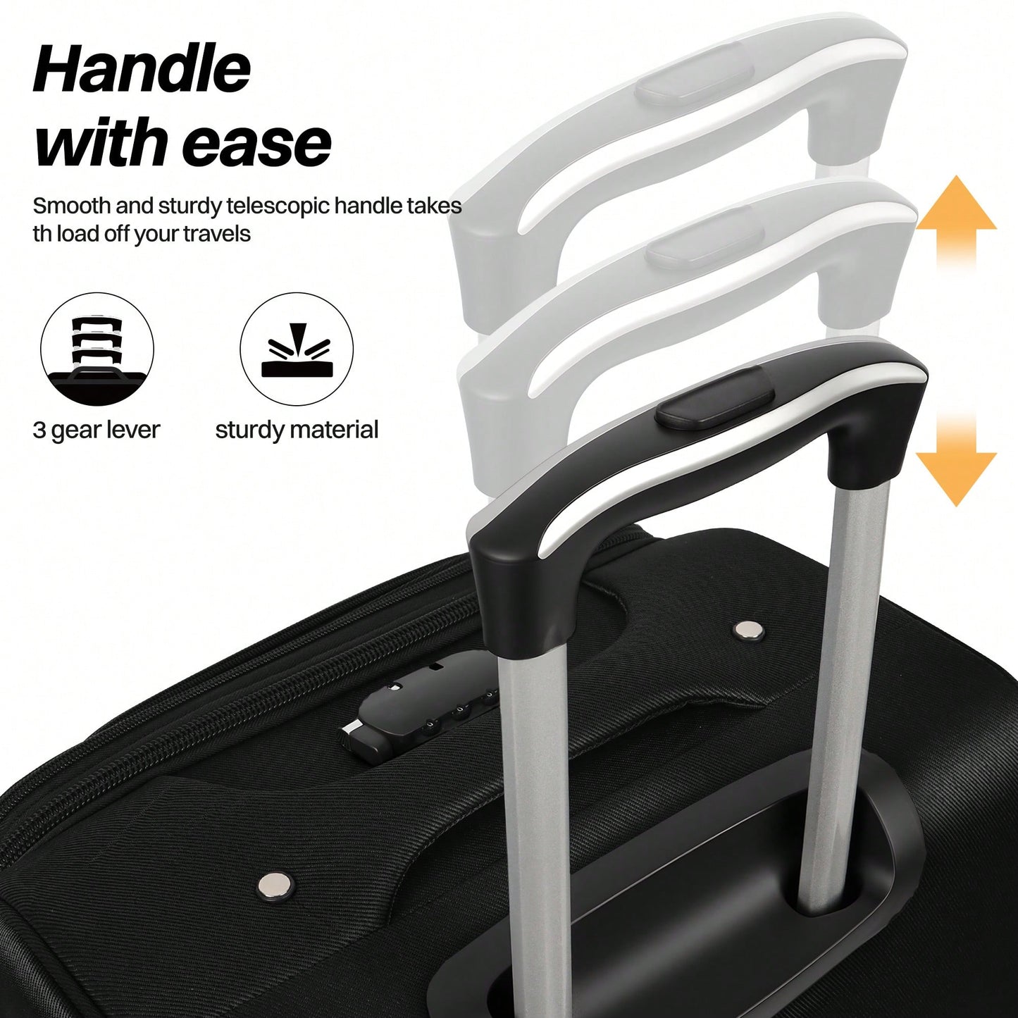 NEW YORK XPRESS Lightweight Expandable Softside Suitcase,With Spinner Wheels & Bult-In Lock,Resistant Polyester Travel Luggage,Multiple Pockets Luggage