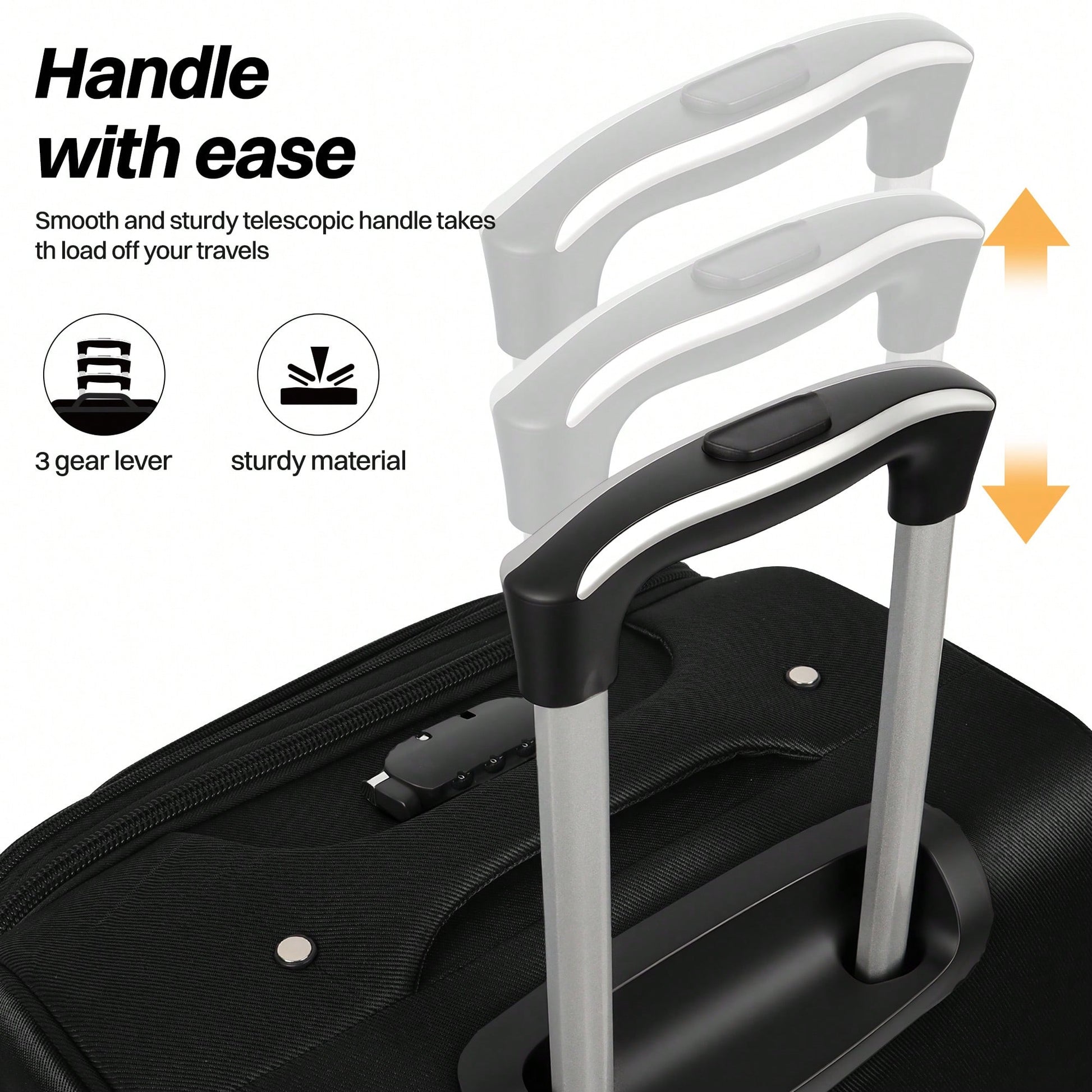 NEW YORK XPRESS Lightweight Expandable Softside Suitcase,With Spinner Wheels & Bult-In Lock,Resistant Polyester Travel Luggage,Multiple Pockets Luggage