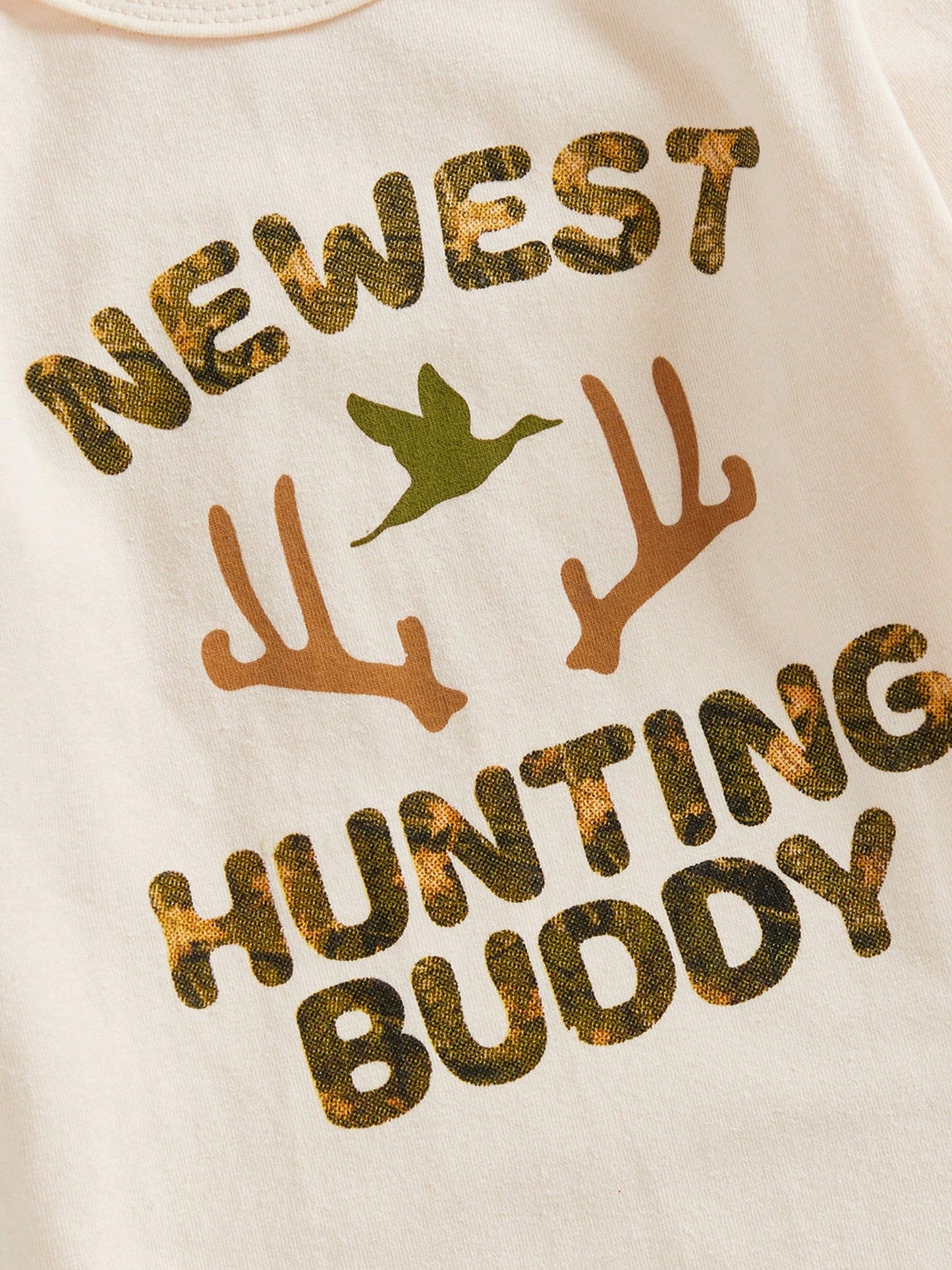 Newborn Baby Boy Clothes Hunting Long Sleeve Romper Shirt Tops Pants Fall Winter Outfits Hat Set