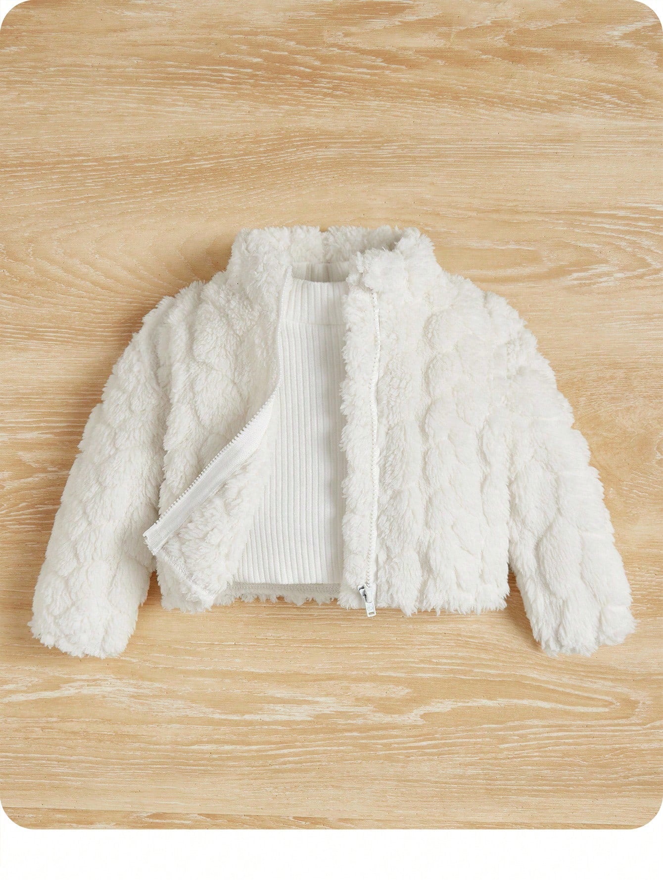 Newborn Baby Girls' Thickened Long Sleeve Jacket With Stand Collar,In Fall/Winter
