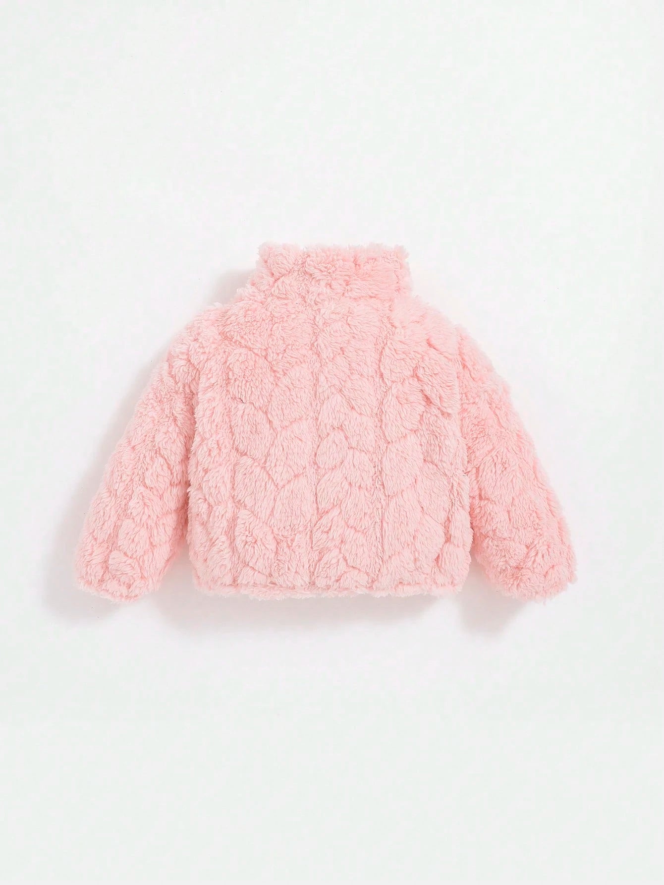 Newborn Baby Girls' Thickened Long Sleeve Jacket With Stand Collar,In Fall/Winter