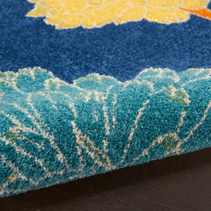 The Rug Corner Nourison Home Allur ALR06 NAVMT Area Rugs