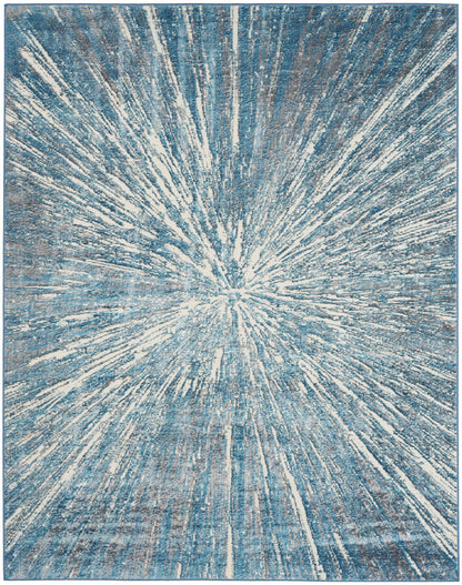The Rug Corner Nourison Home Ambiance AMI01 BLSIL Area Rugs