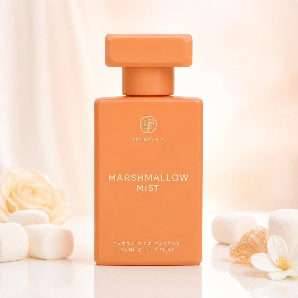 OAKCHA Marshmallow Mist Eau De Parfum 50ml, Sweet Marshmallow Vanilla Perfume Spray For Women, Long Lasting Fragrance Gift