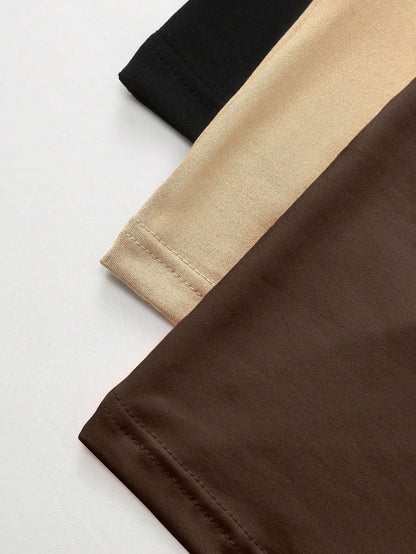 Olithes Solid Color Casual Spaghetti Strap Dress