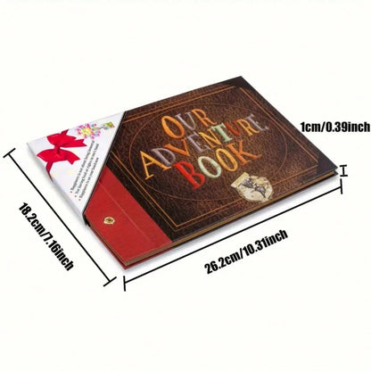 Our Adventure Book Handmade Family Commemorative Booklet Is An Excellent Gift For Thanksgiving, Christmas, Anniversaries, Family Memories, Weddings, Birthdays, Valentine's Day (Adventure Book)