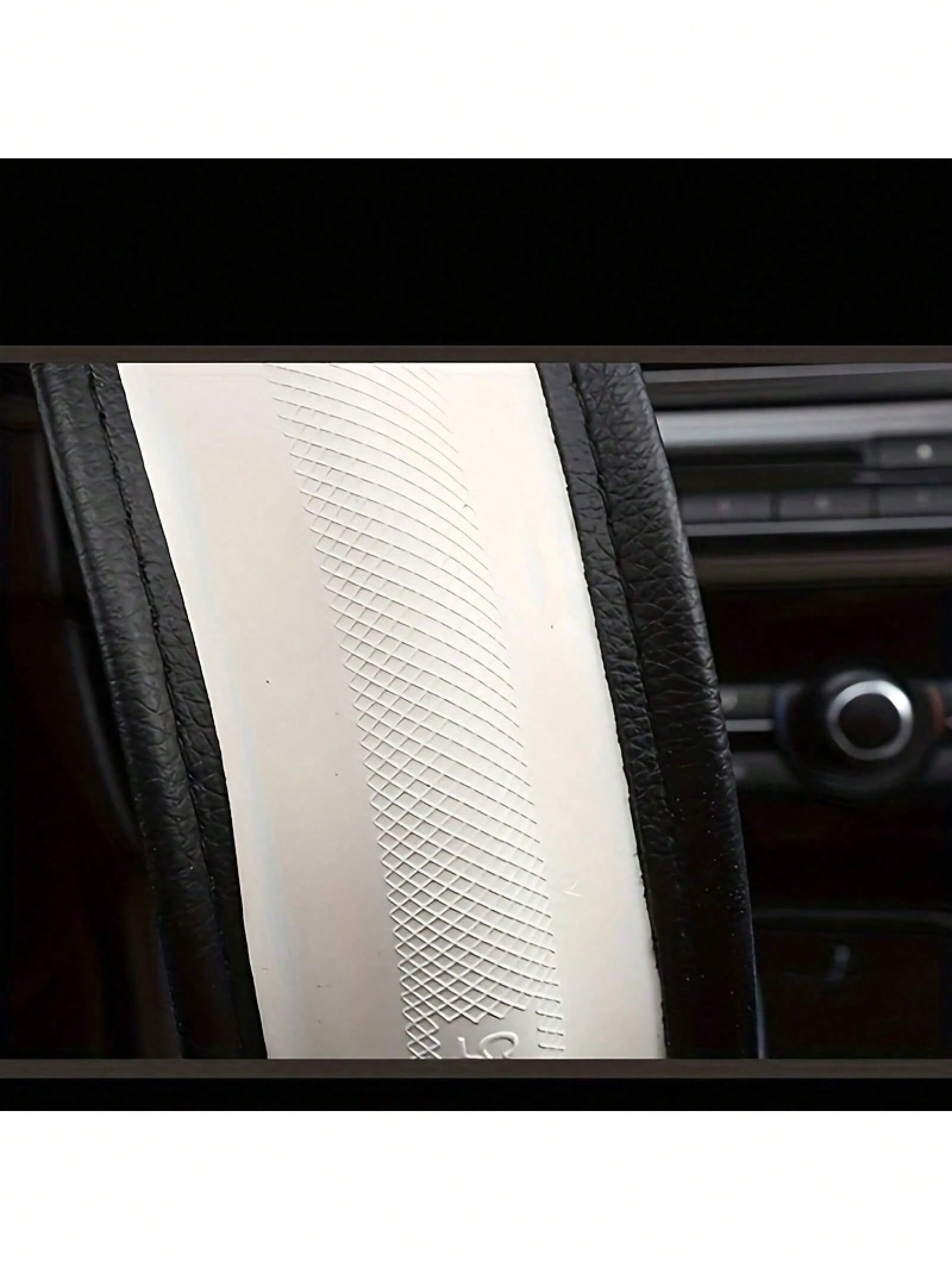 Ove Heart Design Sports Steering Wheel Cover- PU Leather Inner Ring, Enhanced Grip & Universal Fit