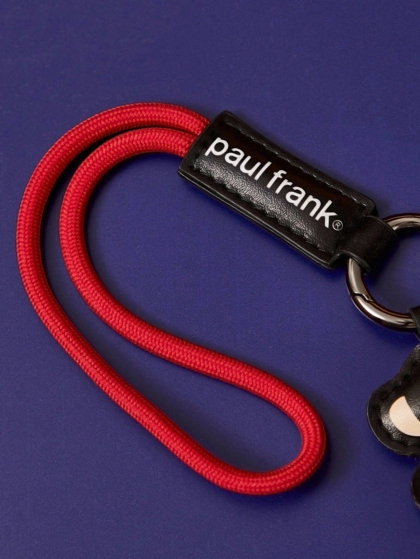 Paul Frank X 1pc Cartoon Character PU Leather Bag Charm, Keychain, Pendant- Monkey Design, & Fashionable, Can Decorate Bags, Clothes, Card Holders