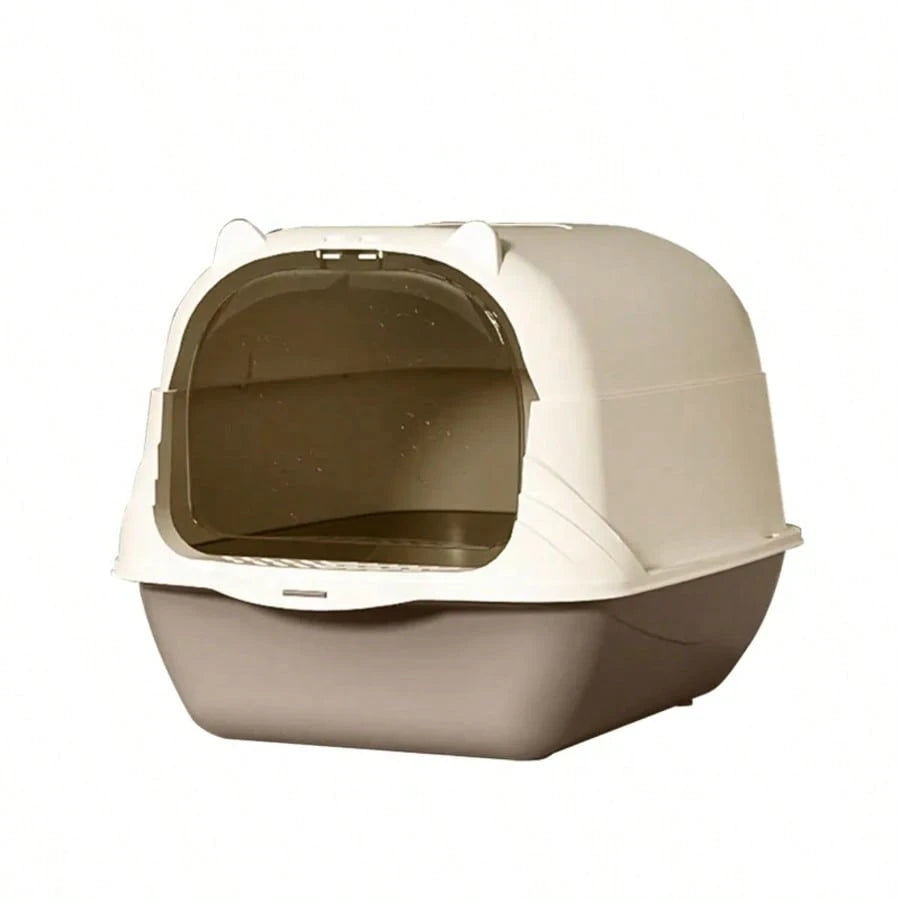 Pet Litter Box Fully Enclosed Spillproof Deodorant Cat Toilet Two-Way Shovel Large Capacity Cat Toilet Litter Box Closed Sandbox