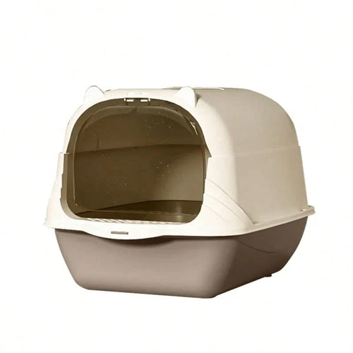 Pet Litter Box Fully Enclosed Spillproof Deodorant Cat Toilet Two-Way Shovel Large Capacity Cat Toilet Litter Box Closed Sandbox