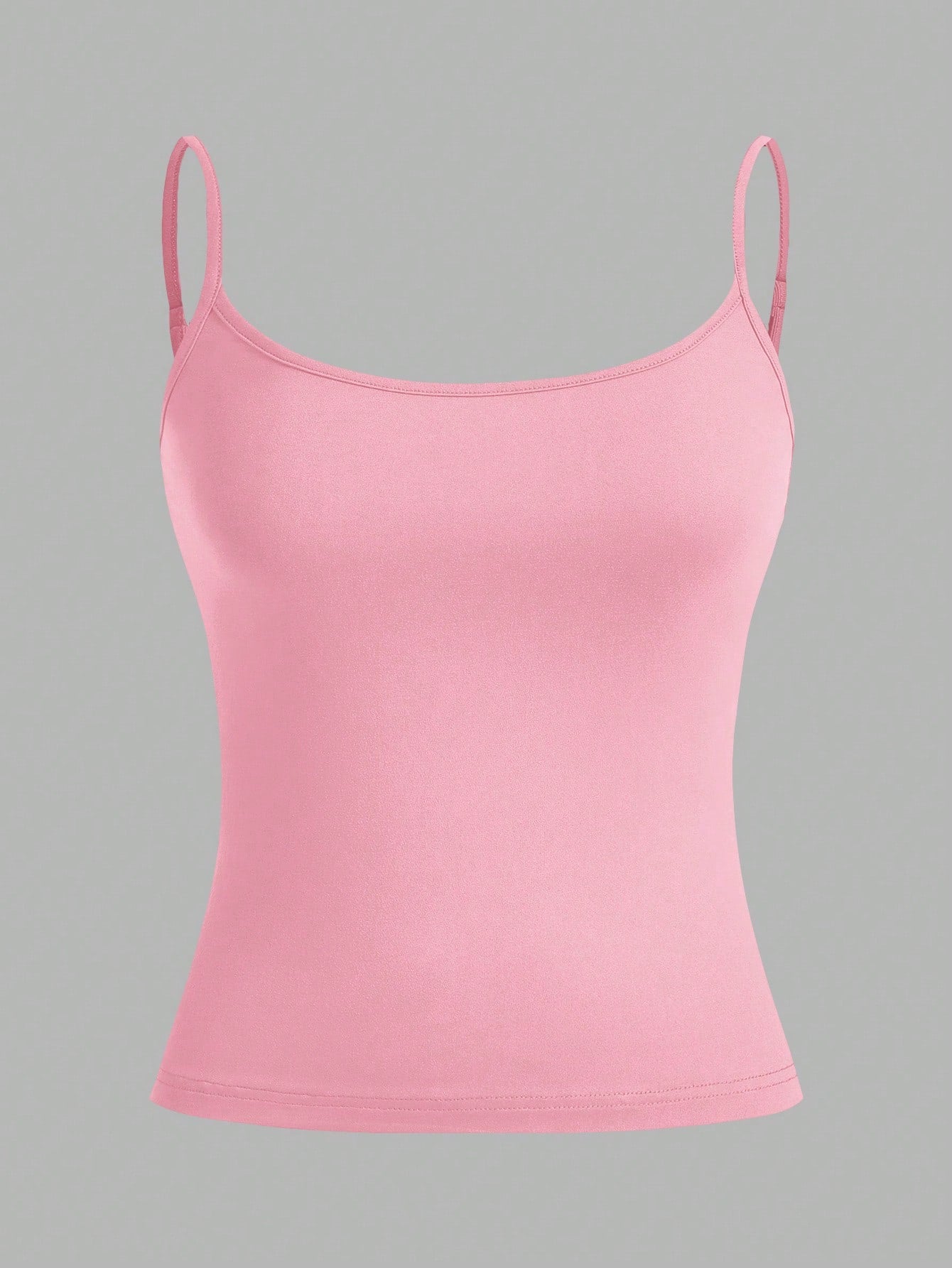 PETITE CURVE Plus Size Women's 3pcs Tight Casual Tank Tops(Spaghetti Strap)