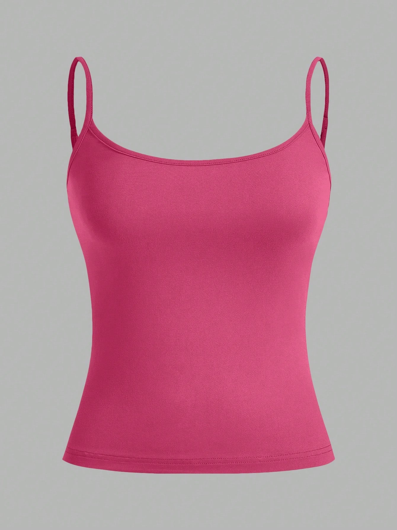 PETITE CURVE Plus Size Women's 3pcs Tight Casual Tank Tops(Spaghetti Strap)