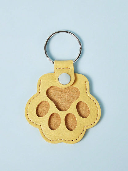 PETSIN Pet Lost Hair Storage Keychain, Cat And Dog Hair Storage Bag, Leather Pet Hair Charm Bag