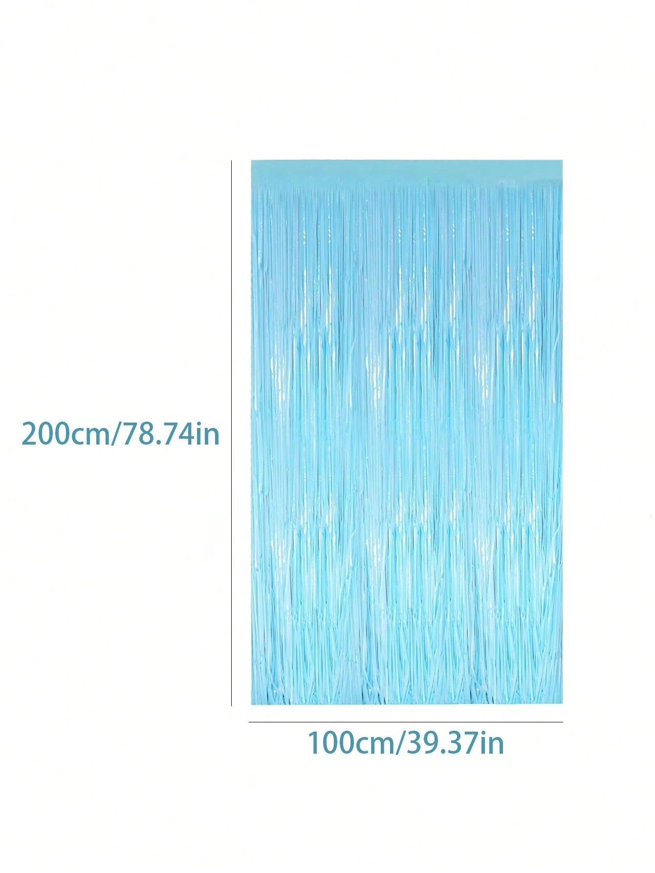Pink & Blue Foil Fringe Curtain, Suitable For Gender Reveal Party Decor, Baby Shower, Birthday Photography Backdrop, Professional Photography Backdrop Foil Fringe Curtain, Applicable For Photo Booth B