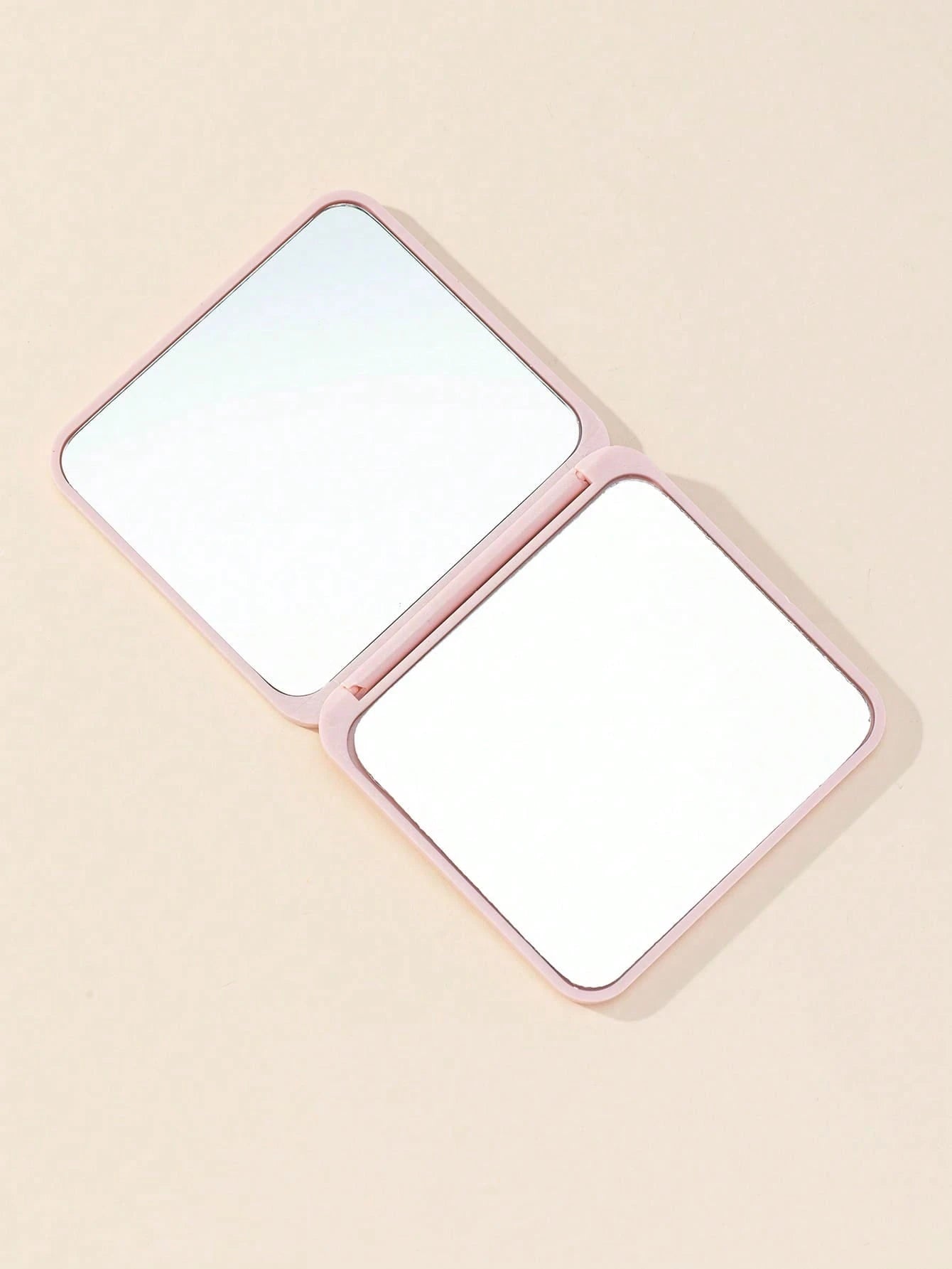 Pink Square Portable Folding Mirror For Daily Use & Travel,Cheap,Stocking Stuffers,Makeup,Makeup Tools,Cheap Stuff,Gifts,Gifts For Women,Christmas Gifts,Giveaways,Travel,Cheap Stuff,Travel Essential