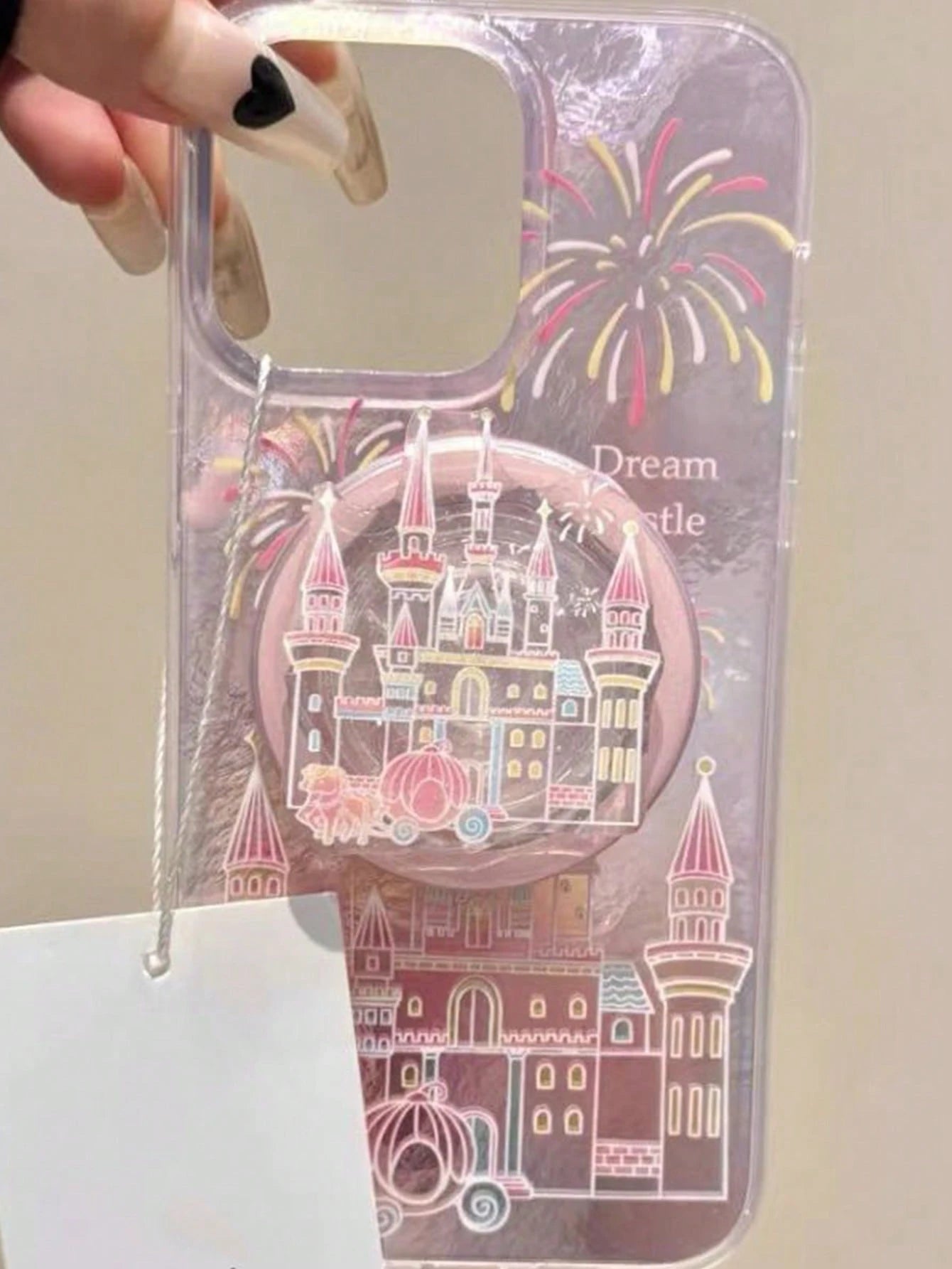Pink Telescopic 1pc Castle Shaped Magnetic Phone Holder, Girly Style, Thoughtful Gift For Girlfriend, Family, And Colleagues, Magnetic Phone Stand, Phone Accessory, Travel Essential, Spring Birthday G