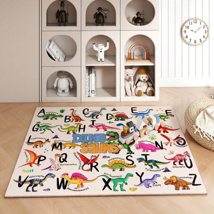 Play Rugs Large Round And Rectangular Alphabet Rugs Round Puzzle Rugs Decorative Soft Floor Mats Bedside Rugs