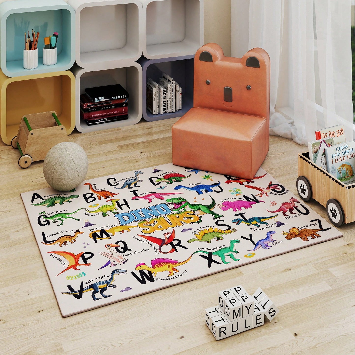Play Rugs Large Round And Rectangular Alphabet Rugs Round Puzzle Rugs Decorative Soft Floor Mats Bedside Rugs