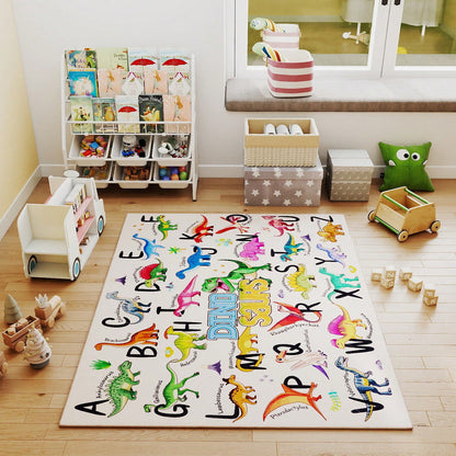 Play Rugs Large Round And Rectangular Alphabet Rugs Round Puzzle Rugs Decorative Soft Floor Mats Bedside Rugs