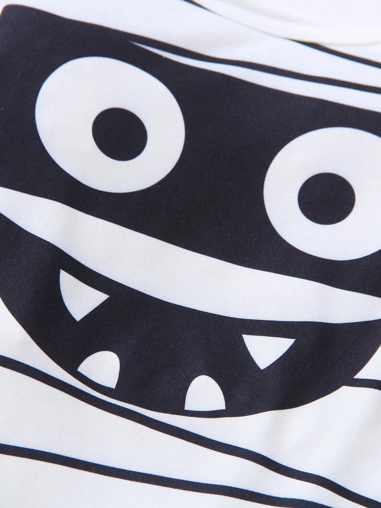 Playful Pals Newborn Bodysuit,Pants,Hat,Halloween Cartoon Clothes,Cute Black And White Autumn Family Matching