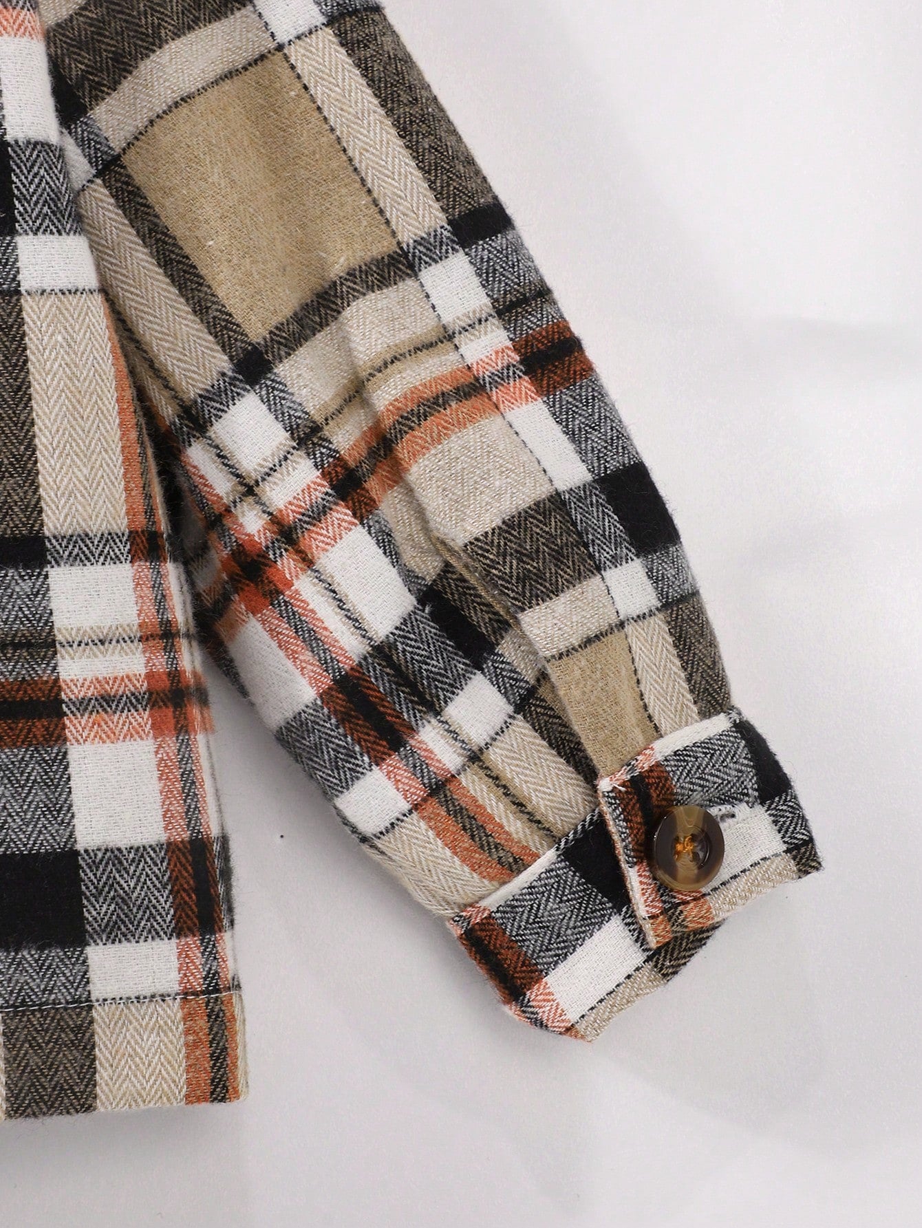 Playful Pals Toddler Infant Unisex Boy Casual Plaid Long-Sleeved Shirt With Turn-Down Pockets, Button-Down Collar, Suitable For School, Everyday Casual Wear.