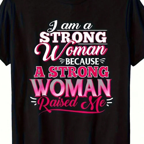 Plus-Size Fashionable Women's Short-Sleeved Cotton T-Shirt, Stylish Streetwear, The Perfect Choice For Graduation Season And Father's Day.