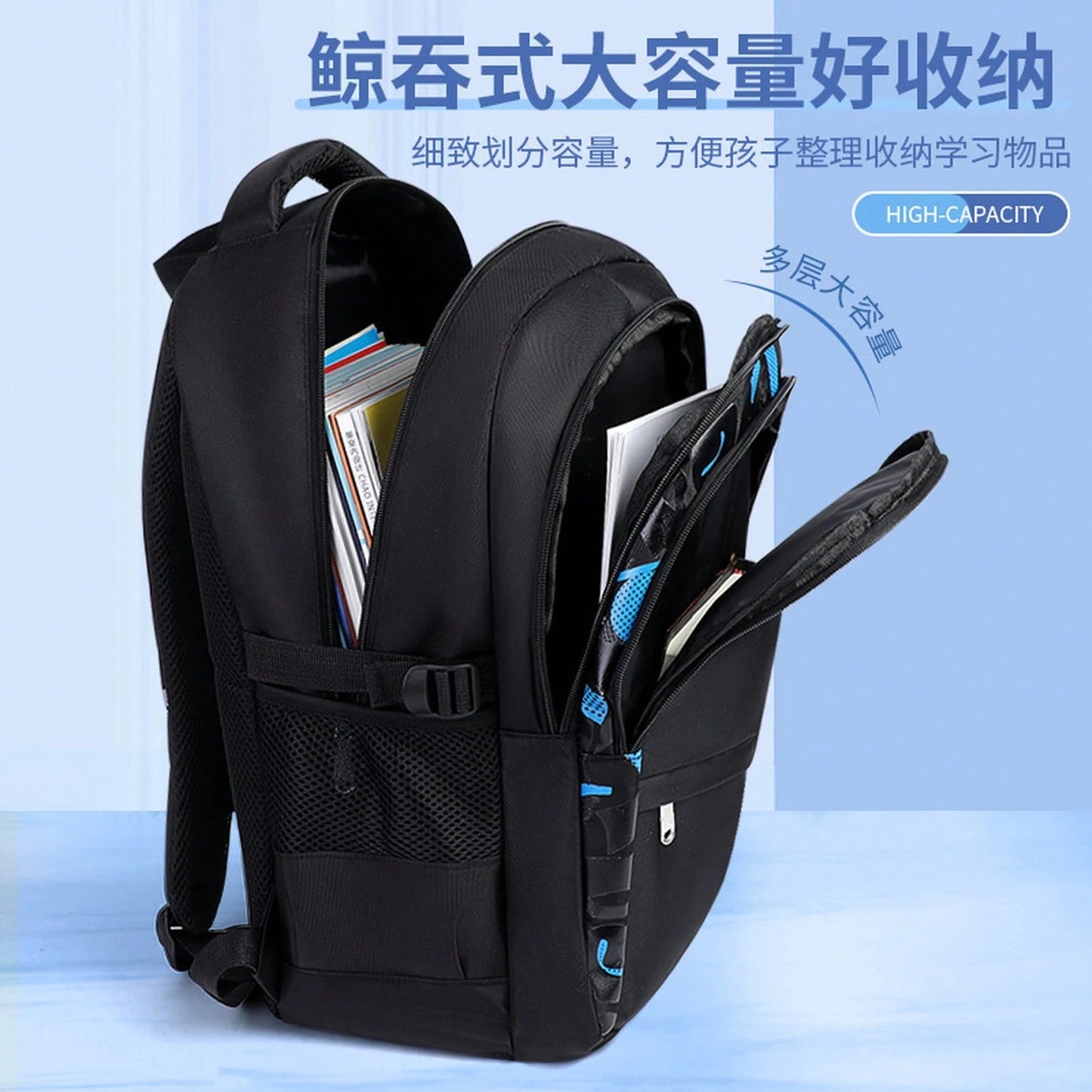 Popular Minimalist Style Large-Capacity Backpack Middle And High School Students, Adult Casual Laptop Backpack