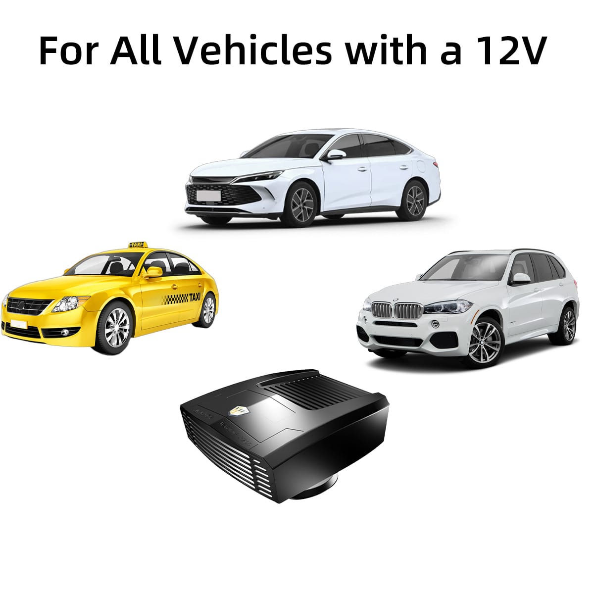 Portable 24/12V Car Heater, 2 In1 Fast Heating And Cooling Fan For Car Windshield Defogger Defroster, Plug-In Cigaerte Lighter Suitable For Vehicles Cars SUV