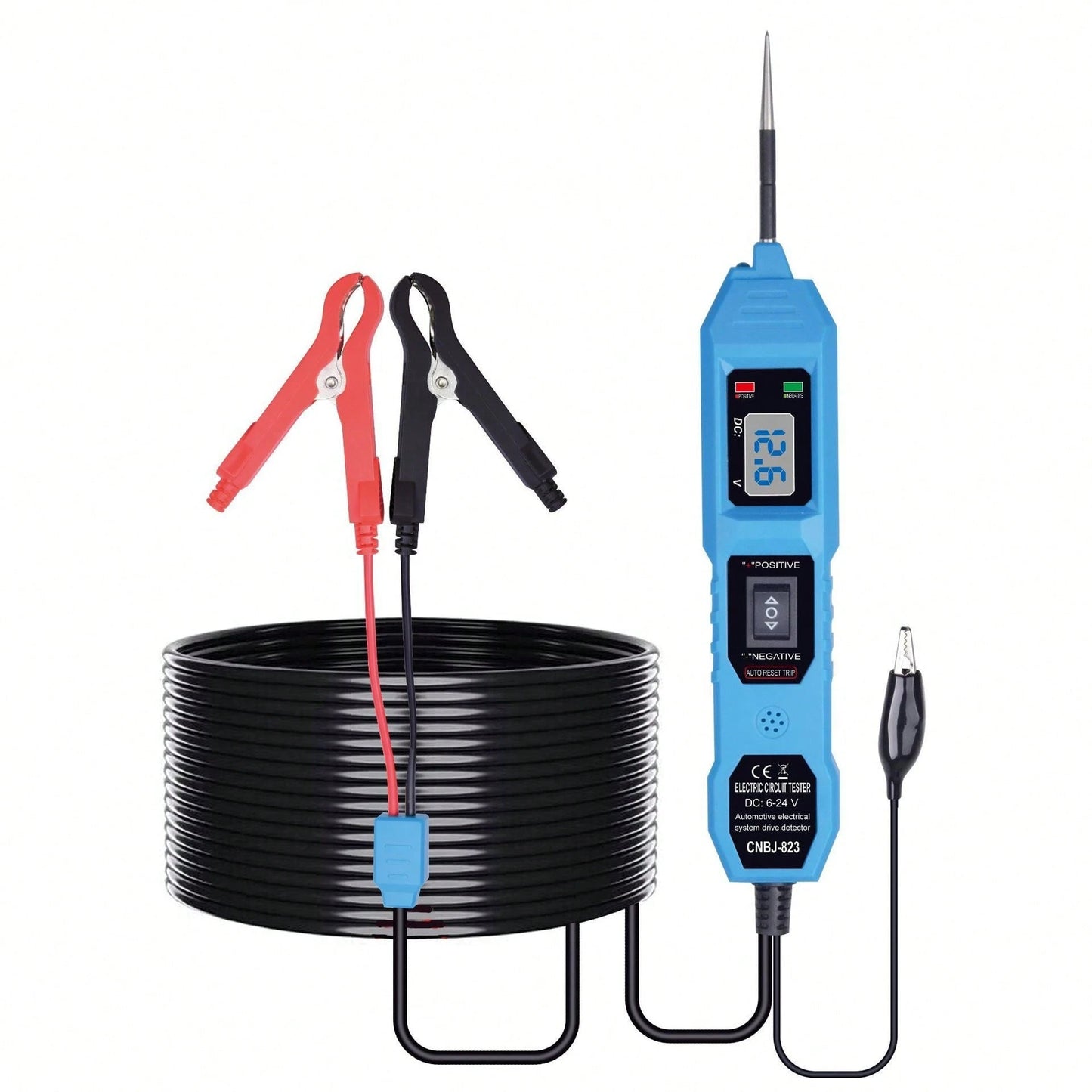 Portable Automotive Circuit Digital Measurement Pen 6-24V Fault Detector Automotive Electrical System Tester- Essential For Auto Repair And Household Use