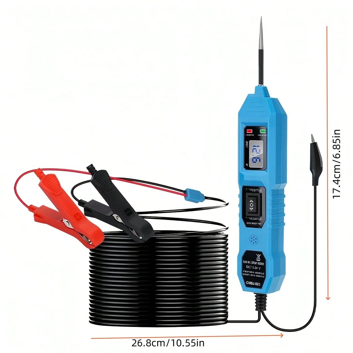 Portable Automotive Circuit Digital Measurement Pen 6-24V Fault Detector Automotive Electrical System Tester- Essential For Auto Repair And Household Use