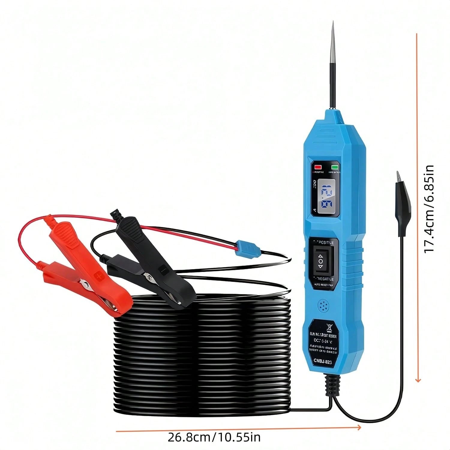 Portable Automotive Circuit Digital Measurement Pen 6-24V Fault Detector Automotive Electrical System Tester- Essential For Auto Repair And Household Use