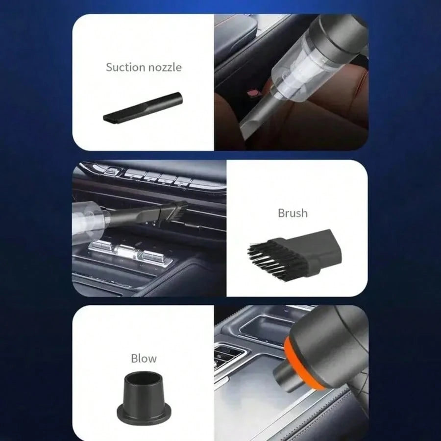 Portable Handheld Vacuum Cleaner| Cyclone Suction Technology,Cordless Design,USB Rechargeable Large Battery,Powerful Suction,Lightweight And Flexible,Integrates Blowing,Suction And Charging,Suitable