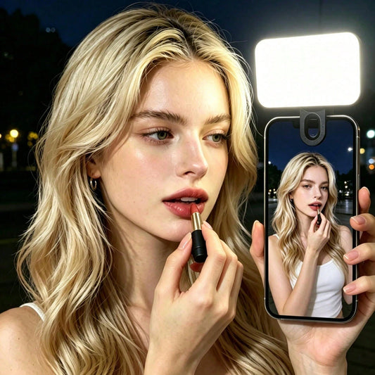 Portable LED Selfie Ring Light, Beauty Ring Light, Live Streaming Clip-On Light, Fairy Light, Desk Lamp, LED Light, Night Light, Lighting Fixture, Pendant Light, Reading Light, Room LED Light- Ideal