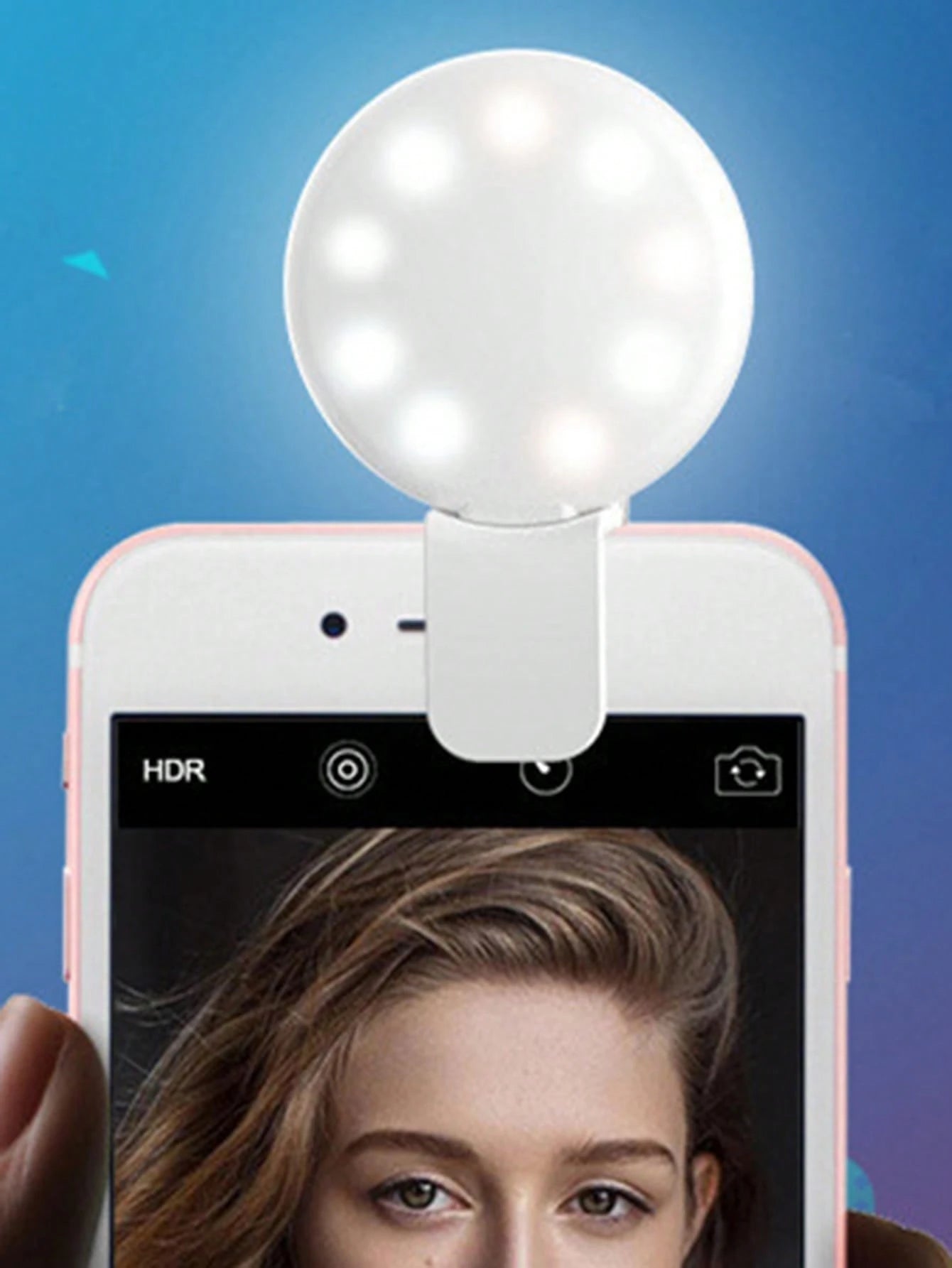 Portable LED Selfie Ring Light, Portable Lighting Lamp, Beauty Ring Light For Photography, Clip-On Selfie Light For Live Streaming, LED Light, Night Light, Reading Light, Suitable For Camping, Room De