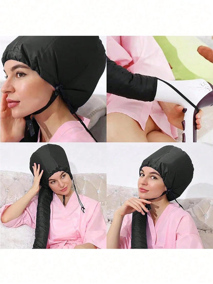 Portable Soft Hair Drying Cap, Hair Dryer Cap, Hair Treatment Cap, Hair Care Cap With Warm Air Drying For Women, Hair Tools, Hair Products And Accessories For Barber Salon Beauty Travel Essentials, Ba
