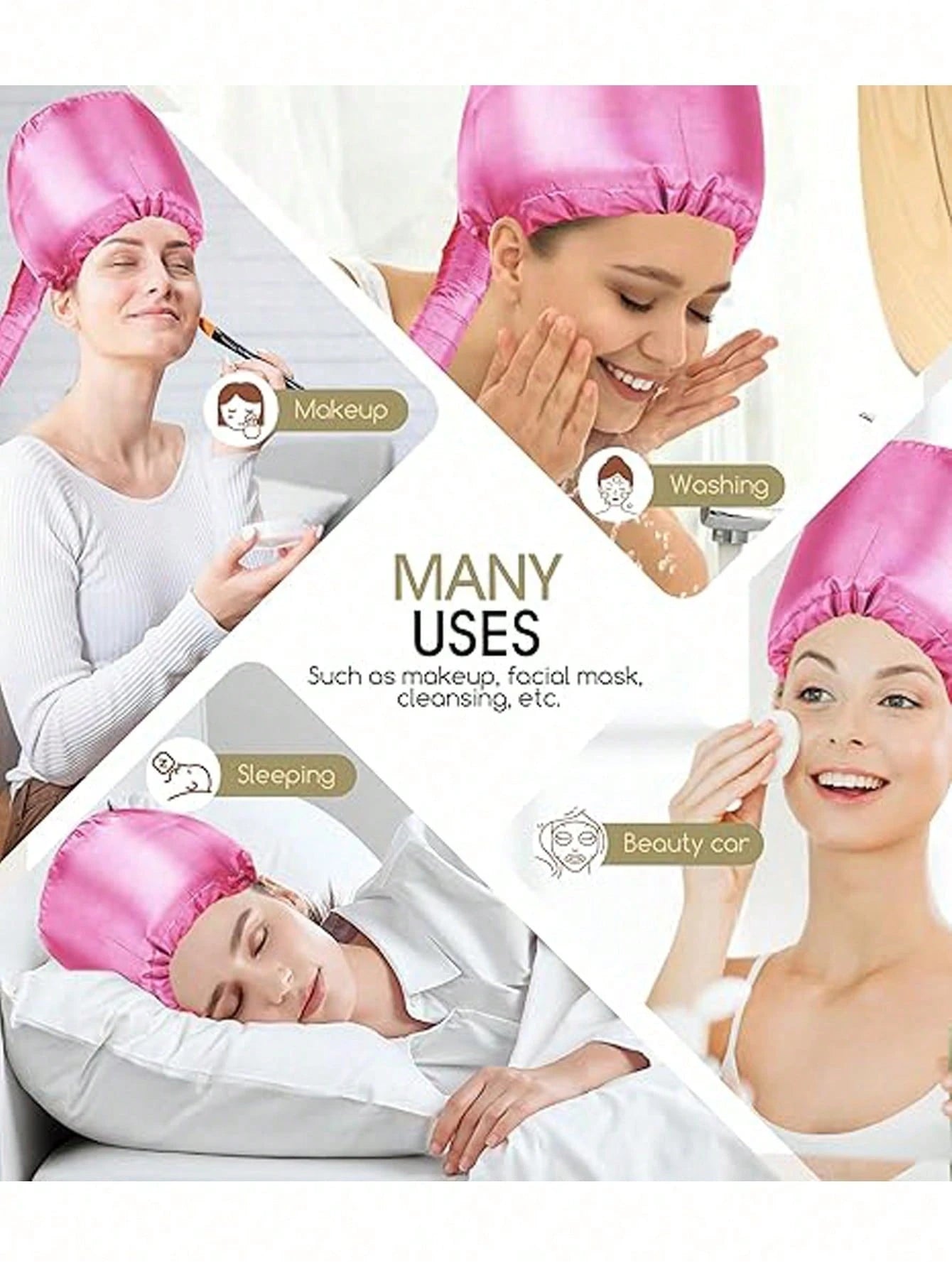 Portable Soft Hair Drying Cap, Hair Dryer Cap, Hair Treatment Cap, Hair Care Cap With Warm Air Drying For Women, Hair Tools, Hair Products And Accessories For Barber Salon Beauty Travel Essentials, Ba