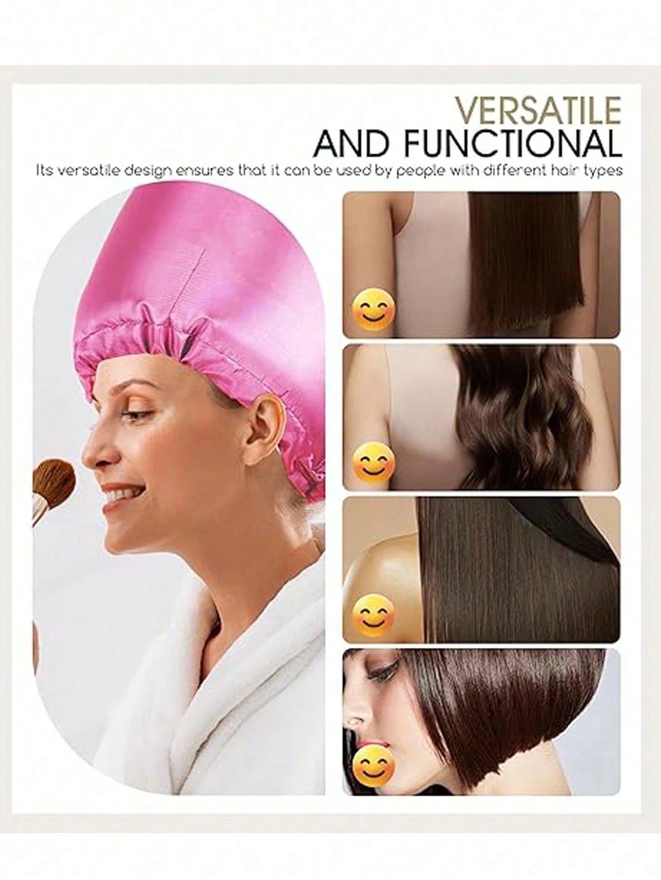 Portable Soft Hair Drying Cap, Hair Dryer Cap, Hair Treatment Cap, Hair Care Cap With Warm Air Drying For Women, Hair Tools, Hair Products And Accessories For Barber Salon Beauty Travel Essentials, Ba