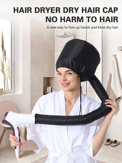 Portable Soft Hair Drying Cap, Hair Dryer Cap, Hair Treatment Cap, Hair Care Cap With Warm Air Drying For Women, Hair Tools, Hair Products And Accessories For Barber Salon Beauty Travel Essentials, Ba