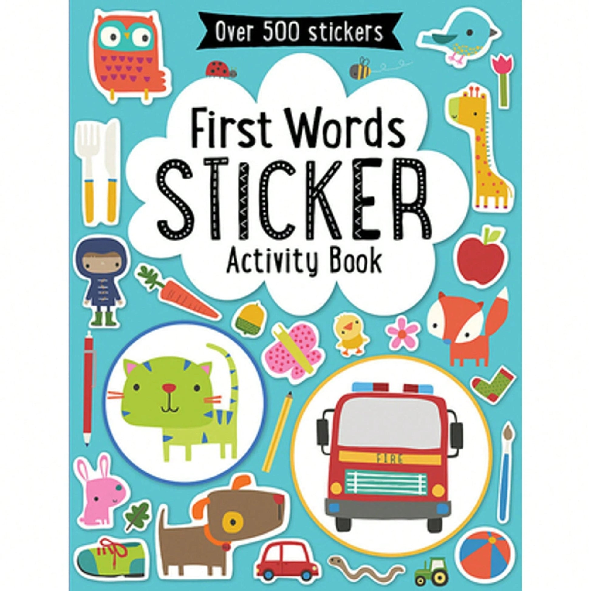 Pre-Owned First Words Sticker Activity Book (Paperback) By Make Believe Ideas