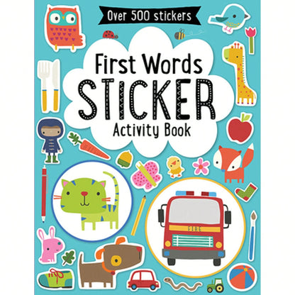 Pre-Owned First Words Sticker Activity Book (Paperback) By Make Believe Ideas