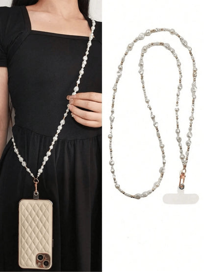 Premium Women's Extra-Long Shoulder Bag Chain Convertible To Cross-Body Bag Strap With Universal Anti-Lost Pendant For Phone Case Gifts For Mother, Family, Friends, Birthday, Holiday Phone Charm, Phon