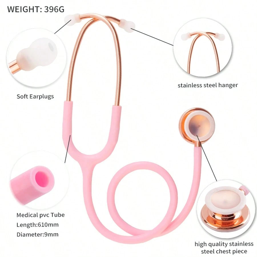 Professional Double Sided Stethoscope Portable Cardiology Stethoscope Medical Equipment Nurse Doctor Stethoscope Equipo Medico