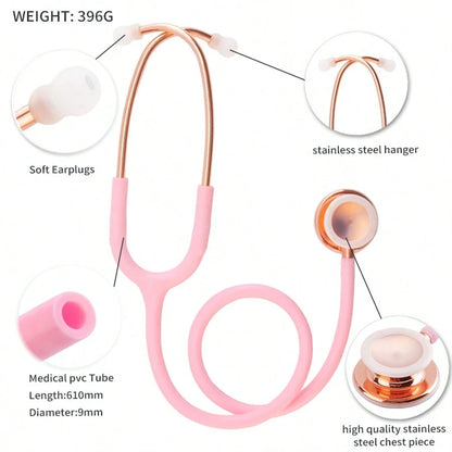 Professional Double Sided Stethoscope Portable Cardiology Stethoscope Medical Equipment Nurse Doctor Stethoscope Equipo Medico