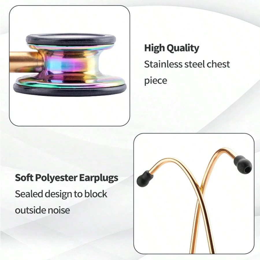 Professional Double Sided Stethoscope Portable Cardiology Stethoscope Medical Equipment Nurse Doctor Stethoscope Equipo Medico