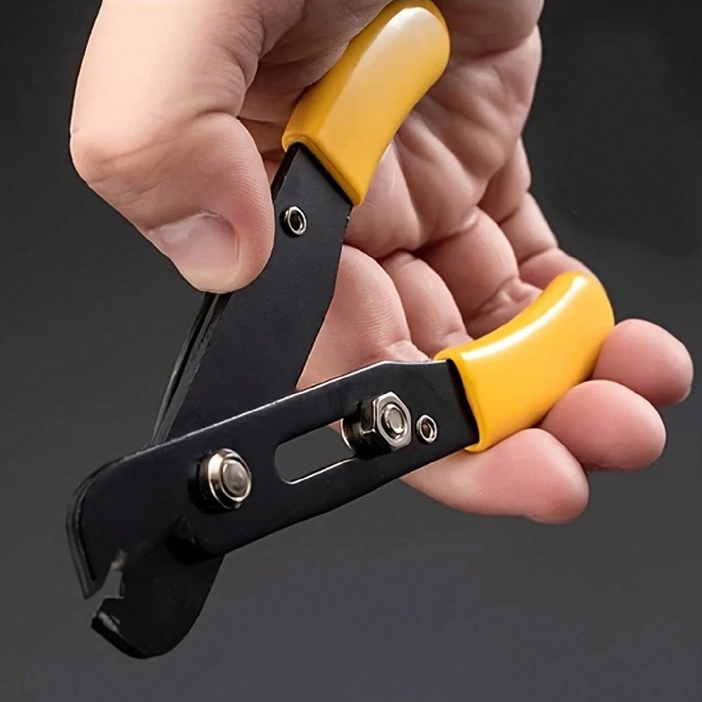 Professional Jewelry Chain Pliers – Manual Riveted Tool For Opening/Closing Chains| Adjustable Toothless Clamp & Built-In Cutter| DIY Installation & Modification For Necklaces & Bracelets (Ergonomic