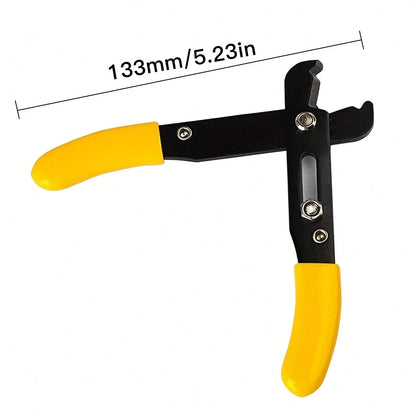 Professional Jewelry Chain Pliers – Manual Riveted Tool For Opening/Closing Chains| Adjustable Toothless Clamp & Built-In Cutter| DIY Installation & Modification For Necklaces & Bracelets (Ergonomic