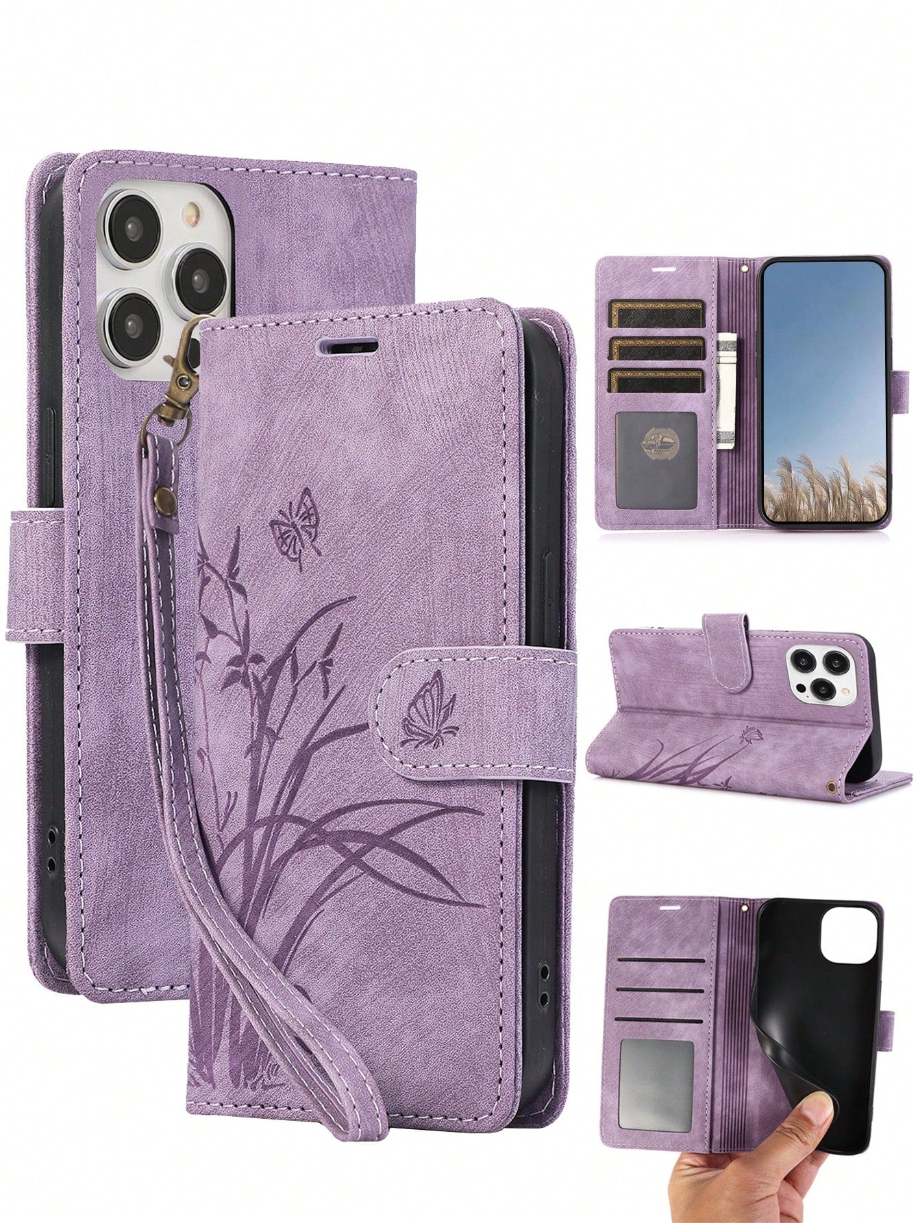 PU Leather Phone Case For IP 17 Air E 16 15 14 13 12 11 Pro 8 7 SE 5G With Card Holder, Wallet Case For Galaxy A57 A37 A27 A17 A07 A56 A36 A26 A16 A16 A55 A35 A25 A15 A05 A54 A34 A24 A14 A04 A04E A73
