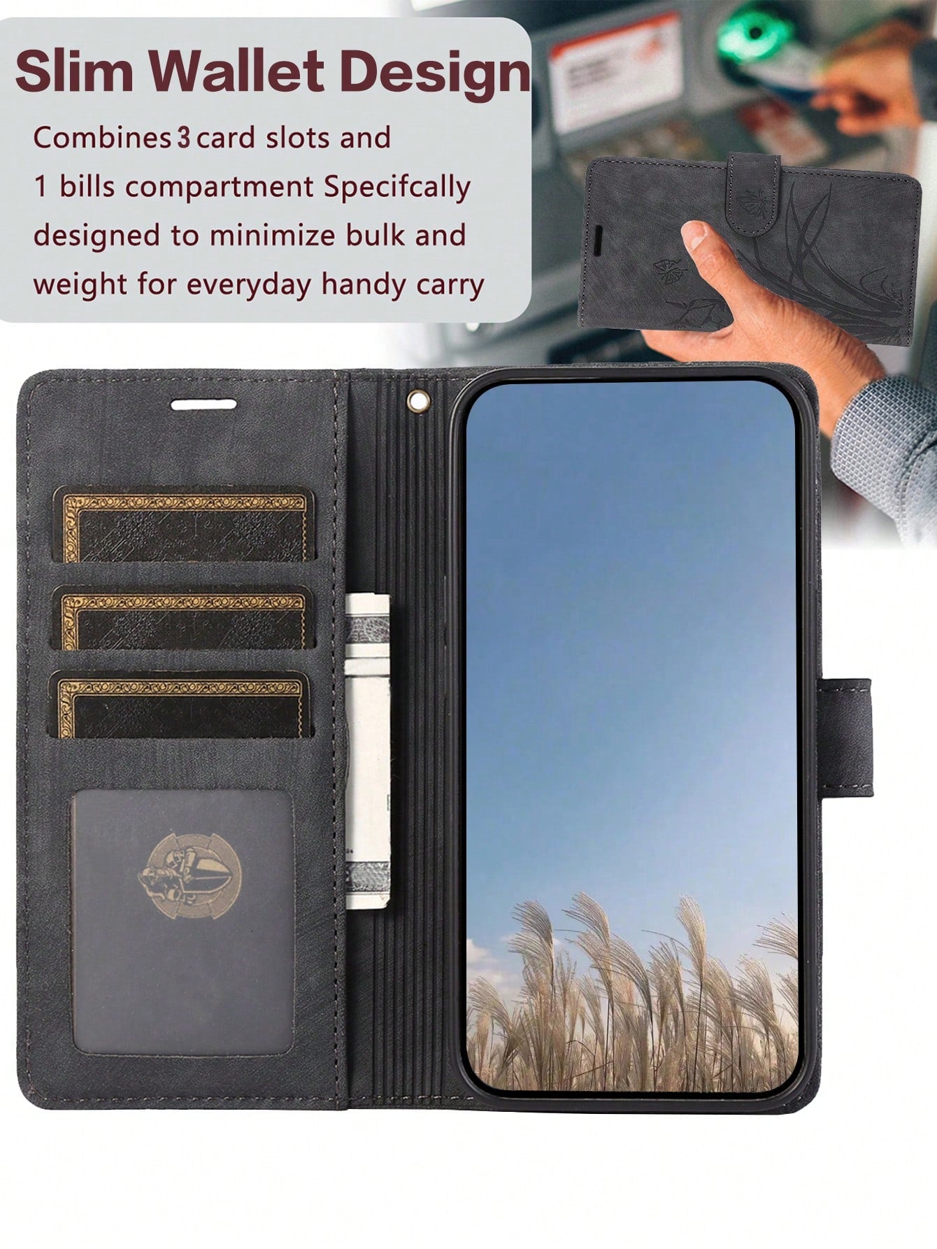 PU Leather Phone Case For IP 17 Air E 16 15 14 13 12 11 Pro 8 7 SE 5G With Card Holder, Wallet Case For Galaxy A57 A37 A27 A17 A07 A56 A36 A26 A16 A16 A55 A35 A25 A15 A05 A54 A34 A24 A14 A04 A04E A73