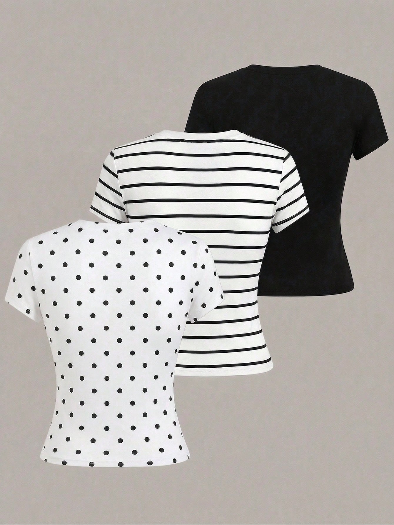 Qadelle Casual Slim Fit Short Sleeve T-Shirt, Versatile For Summer