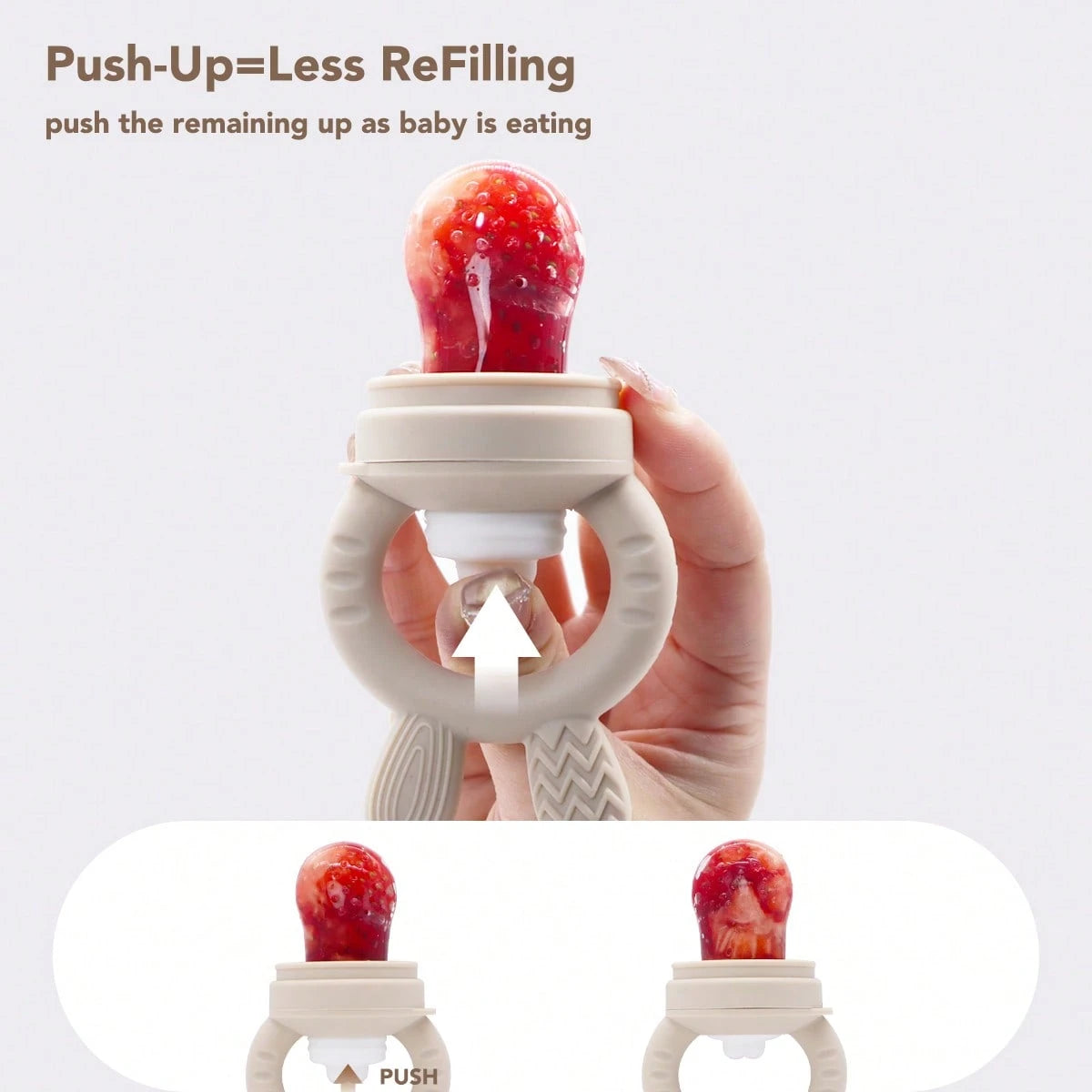 Rabbit Nibble Fruit & Vegetable Teethers Feeding Pacifier, With 3 Extra Nibble Bags In S, M, L Sizes (Size M Included In Nibble Set)